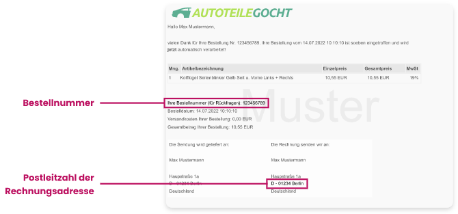Rechnungsbeispiel